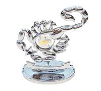 Crystocraft Zodiac Sign Crystal Ornament With Swarovski Elements Gift Boxed Aurora Borealis Crystals Silver Chrome Plated Perfect Keepsake Collectors Gift Figurine Home Decor Astrology (Scorpio)