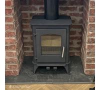 Crytec Dl007 5Kw Defra Approved Multi-Fuel Wood Stove Modern Look Log Burner Cast Iron