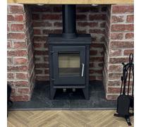 Crytec St001 5Kw Defra Approved Multi-Fuel Wood Stove Modern Look Log Burner Cast Iron