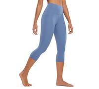 CRZ YOGA Butterluxe 19'' High Waisted Capri Workout Leggings for Women - Lounge Leggings Buttery Soft Yoga Pants Oasis Blue 16