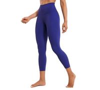 CRZ YOGA Butterluxe 23'' High Waisted Capri Workout Leggings for Women - Lounge Leggings Buttery Soft Yoga Pants Larkspur Blue 10
