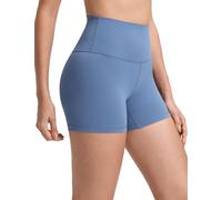 CRZ YOGA Butterluxe Biker Shorts 4" Oasis Blue 10