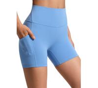 CRZ YOGA Butterluxe Biker Shorts Pockets 5" Party Blue 10