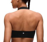 CRZ YOGA Butterluxe Halter Sports Bras | Light Support, Removable Pads, Yoga, Extremely Soft, Open Back, for Women