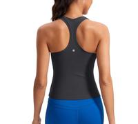 CRZ YOGA Butterluxe Racerback Gym Vest Top for Women Sleeveless Sport Tank Tops Summer Yoga Fitness Shirts Comfort Camisole Mysterious Grey 10