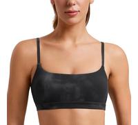 CRZ YOGA Butterluxe Scoop Neck Sports Bras Black Tie-Dye 8