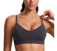 CRZ YOGA Butterluxe V Neck Sports Bras Mysterious Grey 12
