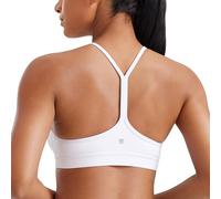 CRZ YOGA Butterluxe Y Back Sports Bras White M