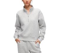 CRZ YOGA Fleece Lined Half Zip Sweatshirt | Midweight, Casual, Soft, Breathable, Cotton, Warm, Funnel Neck, Pullover, Sweat Shirts for Women