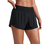 CRZ YOGA High Waisted Running Shorts 2.5" Black 16