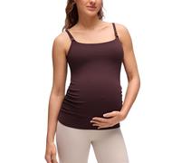 CRZ YOGA Maternity Nursing Tank Tops Ripe Plum 12