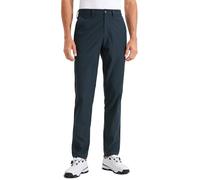 CRZ YOGA Men's All-Day Comfort Golf Trousers - 34'' Quick Dry Lightweight Work Casual Pants with Pockets True Navy 38W x 34L