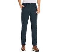 CRZ YOGA Mens All Day Comfy Golf Pants Lightweight Quick Dry Work Casual Trousers with Pockets - 28" True Navy 31W x 28L