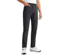 CRZ YOGA Mens All Day Comfy Golf Pants with 5-Pocket Quick Dry Lightweight Casual Work Stretch Trousers - 28"/30"/32"/34" Ink Gray 34W x 28L