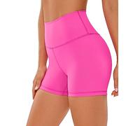 CRZ YOGA Naked Feeling Biker Shorts 4'' Hibiscus Purple 16