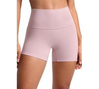 CRZ YOGA No Front Seam Biker Shorts 4" Pink Haze 12