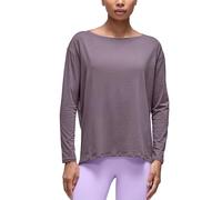 CRZ YOGA Pima Cotton Boat Neck Top | Workout, Naturally Soft, Loose Fit, Hip Length, Long Back Hem, Long Sleeve Shirts for Women