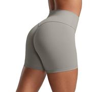 CRZ YOGA Secretsculpt Biker Shorts 4" Rocky Grey 14