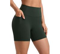 CRZ YOGA Secretsculpt Biker Shorts Pockets 5'' Legend Green 8