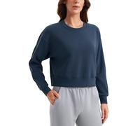 CRZ YOGA SoftAura Crewneck Sweatshirts Ink Blue 8