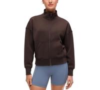 CRZ YOGA SoftAura Full Zip Sweatshirts | Peach-Fuzz Texture, Casual, Classic Fit, Pockets, Funnel Neck, Sweat Shirts for Women