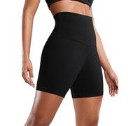CRZ YOGA Super High Waist Biker Shorts 6" Black 6