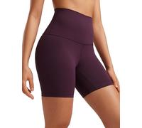 CRZ YOGA Super High Waist Biker Shorts 6" Deep Purple 14