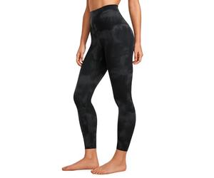 CRZ YOGA Super High Waist Leggings 25" Black Tie-Dye 12