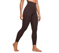 CRZ YOGA Super High Waist Leggings 25" Hot Fudge Brown 8