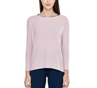 CRZ YOGA Women's Pima Cotton Casual Long Sleeves Yoga Workout Shirt Boat Neck Sports Long Sleeve Top Rose Blush 16