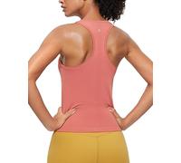 CRZ YOGA Women's Seamless Racerback Tank Tops Breathable Sleeveless Shirt Athletic Workout Gym Sports Top Briar Rose 14