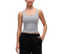 CRZ YOGA Womens Softembrace Casual Tank Tops Scoop Neck Double Lined Soft Sleeveless Shirts Basic Going Out Summer Vest Rhino Grey 14