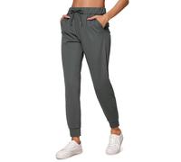 CRZ YOGA Women's Stretch Drawstring Sweatpants Joggers Trousers Casual Travel Pants with Pockets - 28" Mysterious Grey 10