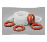 CS 3.53mm,Heat-Resistant Food Grade O-Ring,VMQ White/Red Rubber Seal O Ring,Thickness 3.53, ID 4.34-266.29mm-Red,3.53mm,ID 50.39mm (20Pcs)