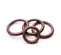 CS 5.7mm,Brown FKM O Ring Seal,High temperature and Resistance,Fluorine Rubber Outer diameter 22-1000mm,Wire diameter(76x5.7(2pcs))