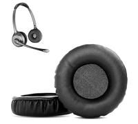 CS 520 Binaural Earpads,HAIZEEN Earpads Compatible with Plantronics CS520 CS 520 Binaural Wireless Headphones Ear pads Replacement Cushion (Protein Leather/Memory Foam)