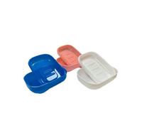 CS Beauty Travel 3 Pack Soap Case Holder, Soap Container Plastic Shower Soap Box Soap Dish with Lid for Bathroom Traveling