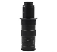 CS C-Mount Microscope Camera Zoom Monocular Lens, 0.7-4.5X Adjustable Magnification, for Robust Alloy, for Industrial, Laboratory (120X)