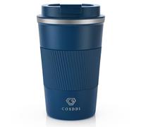 CS COSDDI Travel Mugs, Insulated Coffee Cup with Leakproof Lid - Reusable Coffee Cups Travel - Car Coffee Cup - Stainless Steel Coffee Mug for Hot and Cold Water and Tea