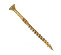 CS Diameter 6 x 260 Countersunk Wood Screws Chipboard Construction Screws Yellow Torx (6 x 260 mm Pack of 100)