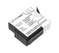 CS-GDB501MX Battery 1250mAh compatible with [GoPro] for 601-10197-00, for AABAT-001, for AABAT-001-AS, for ASST1, for HD8.01, for Hero 2018, for Hero 5, for 5 Black, for 6, for 6 Black, for 7, for 7