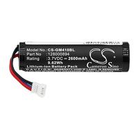 CS-GM410BL Battery 2600mAh compatible with [HP] 4400W, for [Datalogic] GBT4400, GBT4430, GM4100, GM4100-BK-433Mhz, GM4130, GM4400, GM4430, RBP-GM40, for [Gryphon] GM4100, RBP-GM40 replaces 128000894
