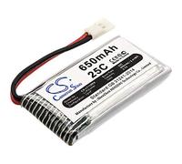 CS-LT118RX Battery 650mAh compatible with [SYMA] CX-30, F5C, V929, Walkera QR, X5, X5A, X5C, X5C-1, X5SC, X5SW, for [Cheerson] CX-30W, for [Hubsan] H107, H107C, H107D, H107D Mini, H107L, JXD385, X4 H