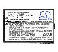 CS-NKR003SL Battery 1200mAh compatible with [Nintendo] MWH710A01, New 3DS, NN3DS replaces KTR-003