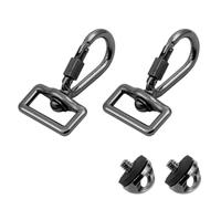 CS PRIORITY SLR Camera Sports Accessories Metal Security Lock with 1/4 Screw Quick Release Buckle for Shoulder Strap Mount Carabiner Hook (2pcs*2 in 1)