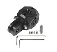 CS PRIORITY Universal Tripod Screw 1/4" 3/8" Hole Adapter Magic Cubic Mount Compatible with HERO 13 for Studio Tripod Light Stand Bracket Connect Stick Photography (Cube D for GoPr)