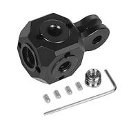 CS PRIORITY Universal Tripod Screw 1/4" 3/8" Hole Adapter Magic Cubic Mount Compatible with HERO 13 for Studio Tripod Light Stand Bracket Connect Stick Photography (New Cube G 2 slot version)