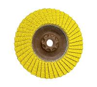 CS Unitec SUNFIRE Ceramic Trimmable Flap Disc, Eco-Friendly Hybrid 40/60 Grit Grinding Wheel, 4.5" Dia, 7/8" Open Hub, Type 29, Made in Germany,10 Pack Abrasive Wheels