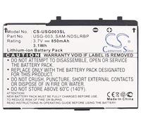 CS-USG003SL Battery 850mAh compatible with [Nintendo] DS, DS Lite replaces C/USG-A-BP-EUR, SAM-NDSLRBP, USG-001, USG-003