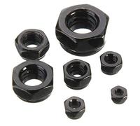 CS1 50pcs Carbon Steel Self Locking Hex Nut Nylon Insert Lock Nut M2/M2.5/M3/M4/M5/M6/M8/M10/M12 (M5)